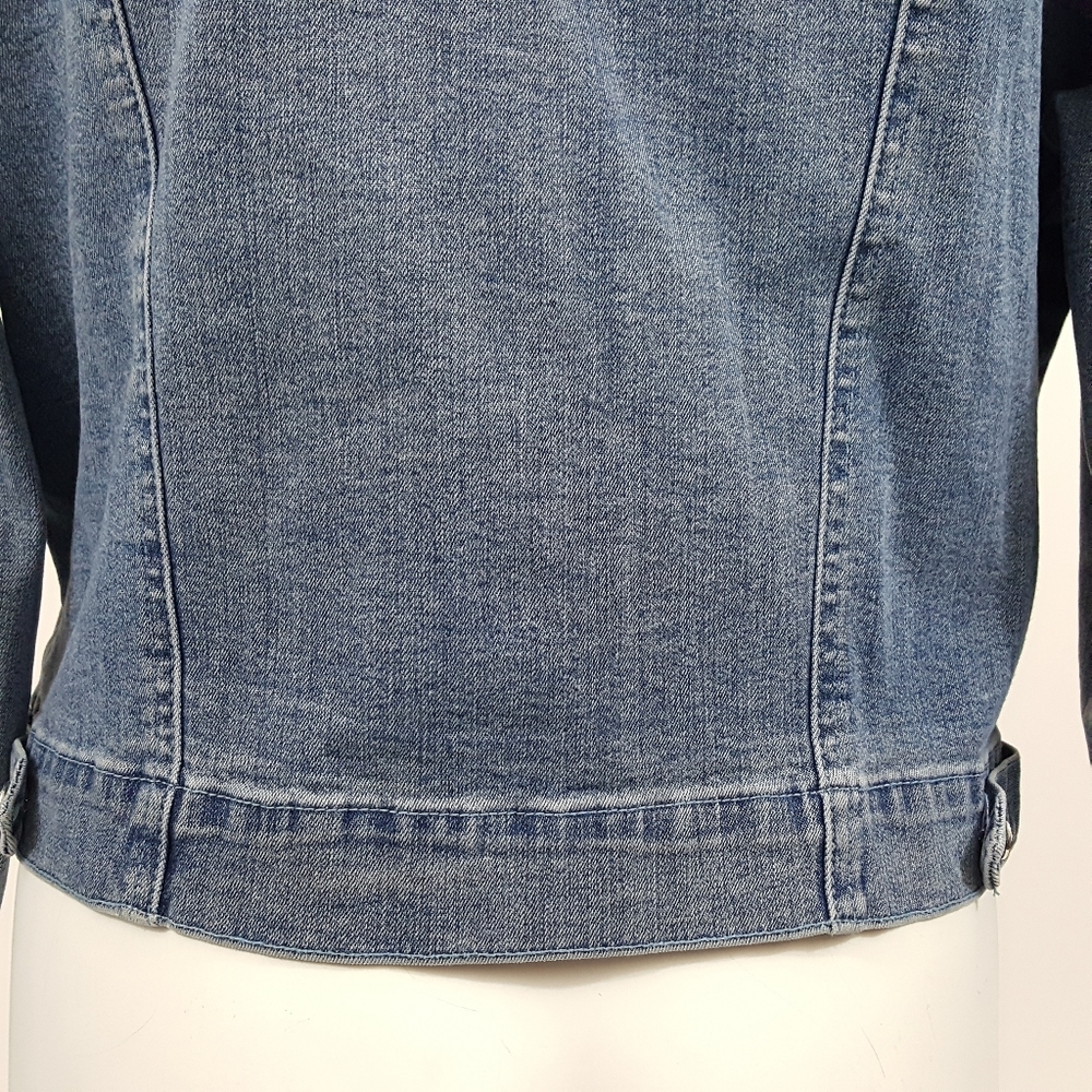 Christine Alexander Swavorski Denim Jean Jacket L - Picture 12 of 13